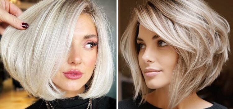 Bob frisuren 2025 – Locken, Mit Pony und Feines Haar